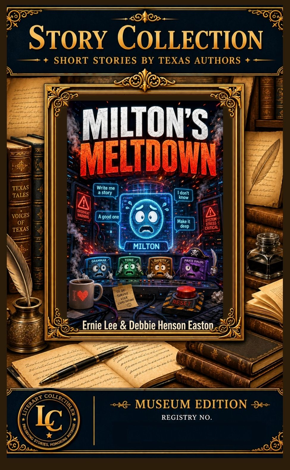 Front of the MILTON’S MELTDOWN collectible