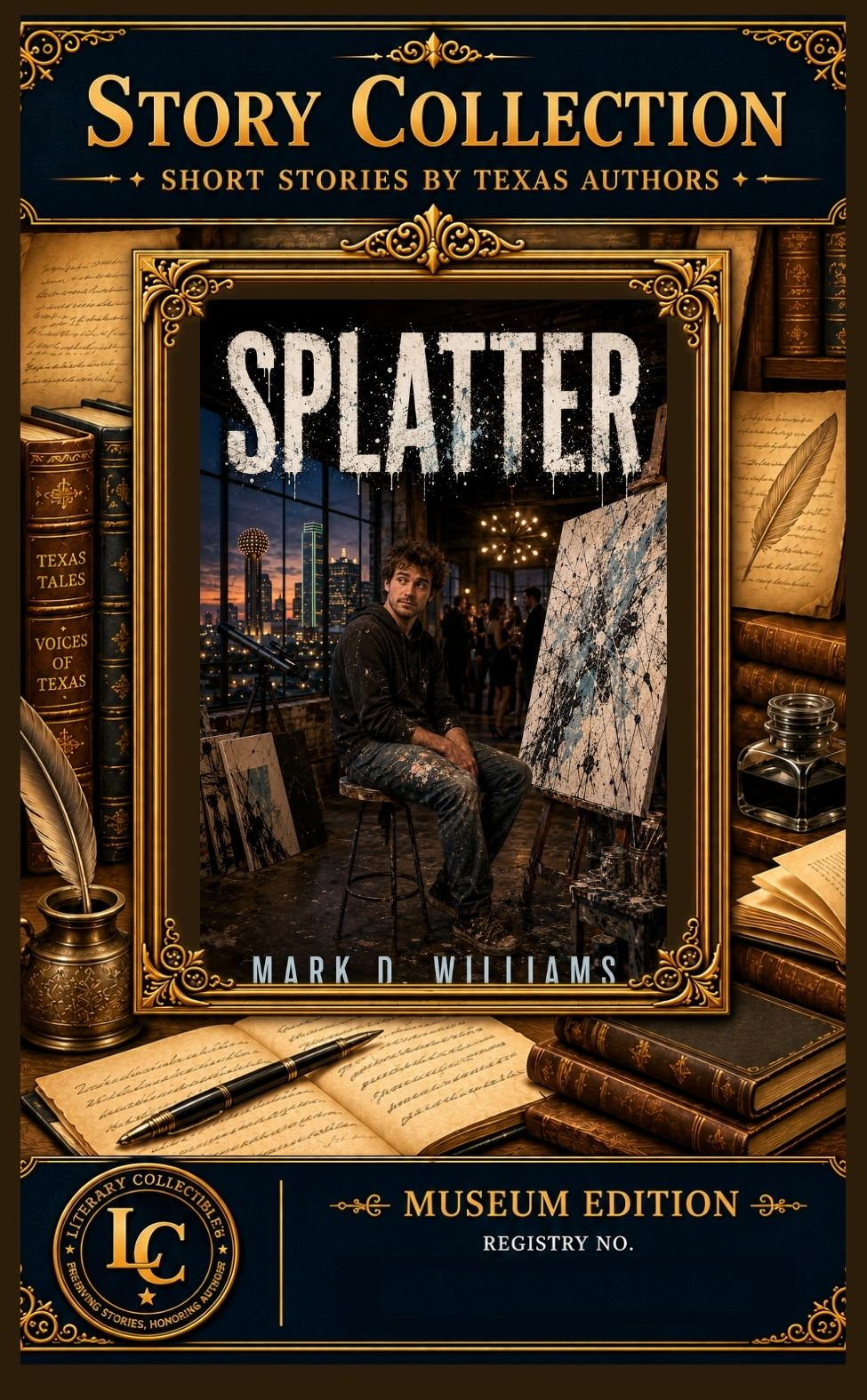 Front of the SPLATTER collectible